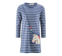 happy girls Robe bleu / turquoise / rose / blanc, Taille 110-116