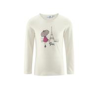 happy girls T-Shirt taupe / gris foncé / bourgogne / blanc, Taille 110-116