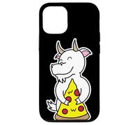Happy Goat Tranche à pizza Coque pour iPhone 12/12 Pro