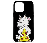 Happy Goat Tranche à pizza Coque pour iPhone 13 Pro Max