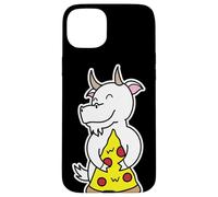 Happy Goat Tranche à pizza Coque pour iPhone 15 Plus