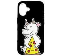 Happy Goat Tranche à pizza Coque pour iPhone 16