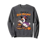 Happy Goose Stir The Pot Witchy Vibes Humour Sweatshirt
