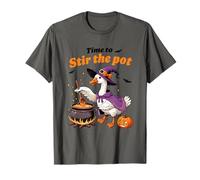 Happy Goose Stir The Pot Witchy Vibes Humour T-Shirt
