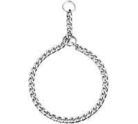HAPPY HACHI Collier de Dressage pour Chien Collier Contrôle Réglable en Acier Solide Chaîne Serpent en Métal pour Animaux Domestiques(2.5mmx45cm)
