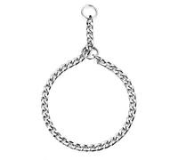 HAPPY HACHI Collier de Dressage pour Chien Collier Contrôle Réglable en Acier Solide Chaîne Serpent en Métal pour Animaux Domestiques(3.5mmx55cm)