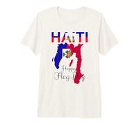 Happy Haiti Drapeau Jour Pride Haïti 1804 T-Shirt Haut de Gamme