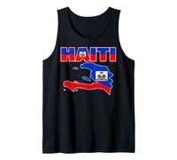 Happy Haitian Flag Day Cool Haiti Flag Map Haitian Pride Débardeur
