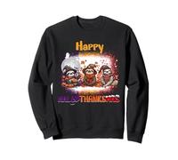 Happy HalloThanksMas Sloth Spooky Thankful Merry X-mas Sweatshirt