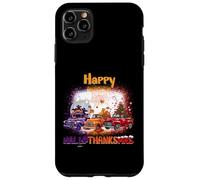 Happy HalloThanksMas Truck Spooky Thankful Merry X-mas Coque pour iPhone 11 Pro Max