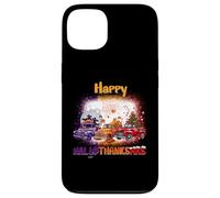 Happy HalloThanksMas Truck Spooky Thankful Merry X-mas Coque pour iPhone 13