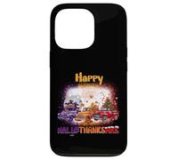 Happy HalloThanksMas Truck Spooky Thankful Merry X-mas Coque pour iPhone 13 Pro