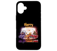 Happy HalloThanksMas Truck Spooky Thankful Merry X-mas Coque pour iPhone 16 Plus
