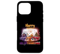 Happy HalloThanksMas Truck Spooky Thankful Merry X-mas Coque pour iPhone 16 Pro Max