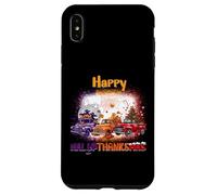 Happy HalloThanksMas Truck Spooky Thankful Merry X-mas Coque pour iPhone XS Max