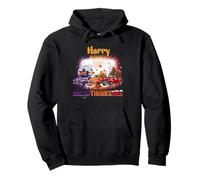 Happy HalloThanksMas Truck Spooky Thankful Merry X-mas Sweat à Capuche
