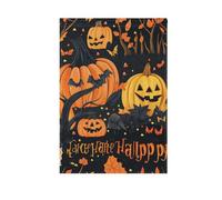 Happy Halloween Bat Candy Corn Tree Corns Garden Flags Bannière pour extérieur pour décoration de terrasse 71 x 101 cm double face