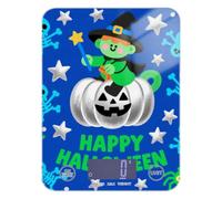 Happy Halloween Bat Witch Balance numérique étanche pour nourriture 5 kg/5 g Petite balance avec 4 unités pour la préparation des repas Keto Meal Prep (piles non incluses)