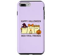 Happy Halloween Boo-Tiful Friends Kawaii Ghosts Citrouille Coque pour iPhone 7 Plus/8 Plus