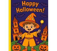 Happy Halloween Coloring Book for Kids Ages 3-7: Spooky Fun with Pumpkins, Witches, Ghosts, and Cute Monsters - Easy Coloring Pages for Children