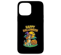 Happy Halloween Cute Dog with Pumpkin Witch Hat Art Coque pour iPhone 13 Pro Max