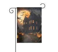 Happy-Halloween-Day-Trick-Or-Treat 1 drapeau de jardin double face 30,5 x 45,7 cm, drapeaux pour décorations de vacances en plein air, drapeau de cour durable