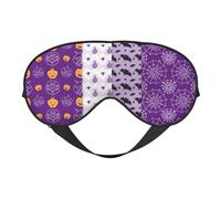 Happy Halloween Impression polyvalente Aide au repos Masque doux pour les yeux Double face pour yoga, camping, sommeil doux