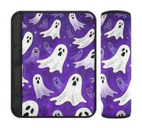 Happy Halloween Lot de 2 coussinets de sangle de siège auto Violet pour libérer le stress sur votre cou et vos épaules pour avion funda para cinturón de carro