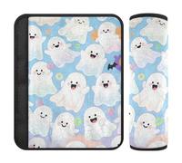 Happy Halloween Lot de 2 coussinets de sangle d'épaule pour siège de voiture Protège votre cou et vos épaules pour avion forro para cinturon de segurida