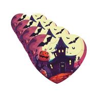 Happy Halloween Lot de 4 cartes désodorisantes pour voiture pour homme et femme - Accessoires de voiture mignons - Diffuseur de parfum durable à suspendre - Tablettes d'aromathérapie pour voiture