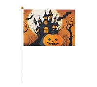 Happy-halloween-vector 1 6pack & 10 Pack Drapeau de poche, bannières sur bâton, petits drapeaux pour défilés, fête, bar, anniversaire