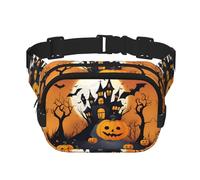 Happy-halloween-vector 1 impression Fashion Waist Packs Crossbody Belt Bag Fanny Pack for Women Crossbody for Travel Running, noir, One Size
