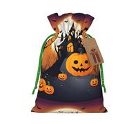 Happy halloween-vector 1 sac de Noël imprimé - paquet de vacances premium, emballage de Noël festif avec des motifs joyeux