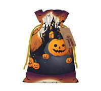 Happy halloween-vector 1 sac de Noël imprimé - paquet de vacances premium, emballage de Noël festif avec des motifs joyeux