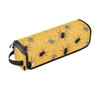 Happy Halloween Web Spiders - Sac de voyage résistant à la chaleur pour femme - Organisateur d'outils pour cheveux - Outils en fer plat - Outils chauds et accessoires