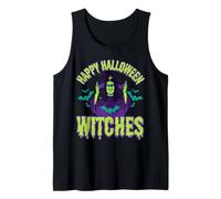 « Happy Halloween Witches » - Sorcière maléfique et Chauves-Souris effrayantes Débardeur