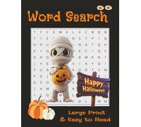 Happy Halloween Word Search Book: Get ready for a spooktacular Halloween with this fun easy-to-read word search book! Designed especially for kids, ... ages, this collection brings over 50 puzzles