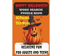 Happy Halloween Word Search Puzzle Book: Easy to Read Print about Halloween, Spooky Monsters, Trick or Treating and More │6 x 9 Inches, 120 pages │ 60 ... Great for Vacation, Holidays, and Relaxation