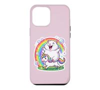 Happy Hamster Riding Unicorn Funny Meme Gen Alpha Gen Z Girl Coque pour iPhone 12 Pro Max