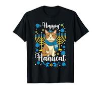 Happy Hanucat Hanukkah Cat Hanukah Jewish Holiday T-Shirt