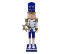 Happy Hanukkah Nutcracker, Caractéristique De Stabilité En Bois, 10x8,5x38cm, Figurines De Casse-noisette, Décoration De Vacances De Hanoukka, Affichage De Fête Festive, Pour La Table De Cheminée Du P