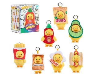 HAPPY HAUL Duckalooz Snack Quack Clip-On Plush Duck Assortment, canard en peluche à clipser en boîte surprise à collectionner avec costume amovible, 13 cm, série en édition limitée, dès 8 ans