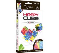 Happy Hce300 Expert Cardboard Box 3d Puzzle, Pack Of 6, 6 Marble Colours = Blue, Green, Yellow, Fuchia, Red And Purple, 1 12 X 9 X 0,8 Cm (Würfel 4 Cm)