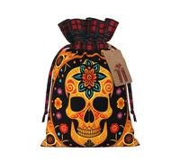 Happy Head Pochette avec cordon de serrage pour emballage de festival, rangement et fête