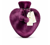Happy Heaters Bouillotte avec housse moelleuse, idéale pour les règles, les douleurs au dos et au cou - Violet, parfaite pour les femmes, les personnes âgées et les enfants