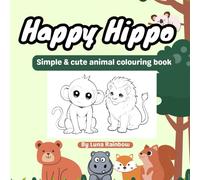 Happy Hippo: Jungle & Wildlife Animal Colouring Book