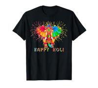 Happy Holi Festival India Colors Elephant Hindou Printemps 2026 T-Shirt