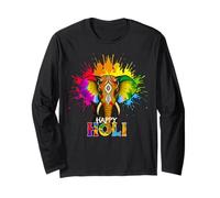 Happy Holi Festival India Colors Elephant Hindu Spring 2025 Manche Longue