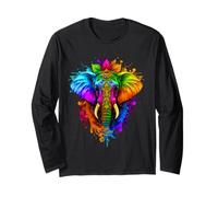 Happy Holi Festival India Colors Elephant Hindu Spring 2025 Manche Longue
