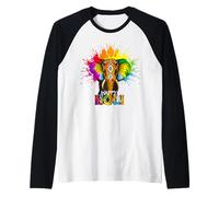 Happy Holi Festival India Colors Elephant Hindu Spring 2025 Manche Raglan